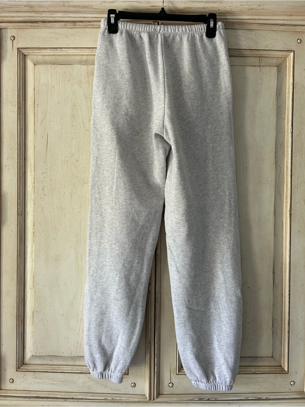 Brandy Melville Light Gray Elastic-Waist Joggers